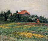 Gustave Caillebotte Canvas Paintings - Norman Landscape